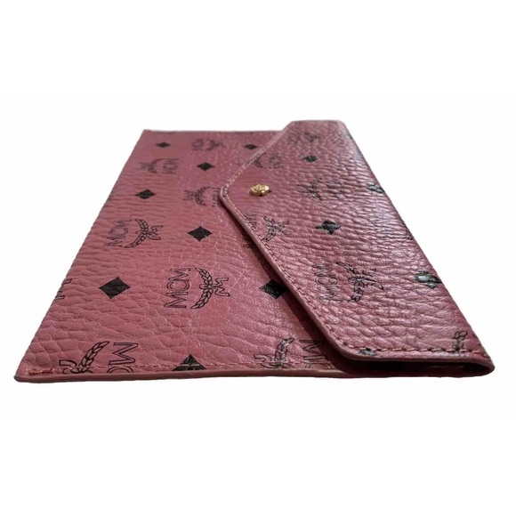 MCM Pink Envelope Clutch Travel Pouch Bag - Picture 5 of 7